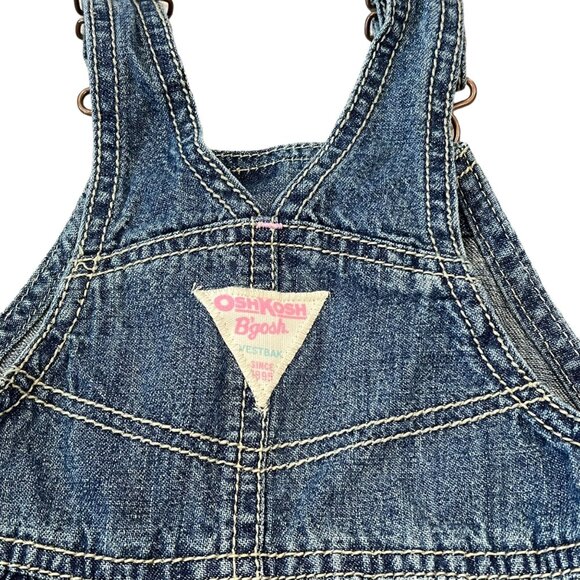 Osh Kosh 18 Months Vestbak Jumper Dress Colorful Embroidery - Picture 6 of 7